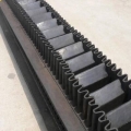 45 darjah angle cleat sidewall groovy belt conveyor untuk makan agregat