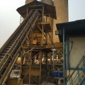 batch concrete batching aggregate rubber belt conveyor