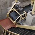 batch concrete batching aggregate rubber belt conveyor